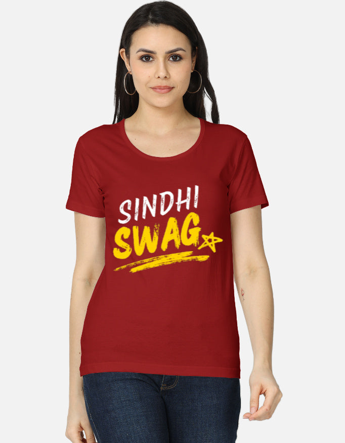 Sindhi Swag Girls Attitude Graphic Printed T-shirt for Women - Mannash Boutique