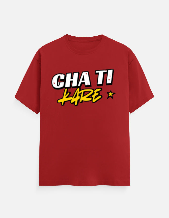 Cha Ti Kare Sindhi Graphic Printed T-shirt - Mannash Boutique