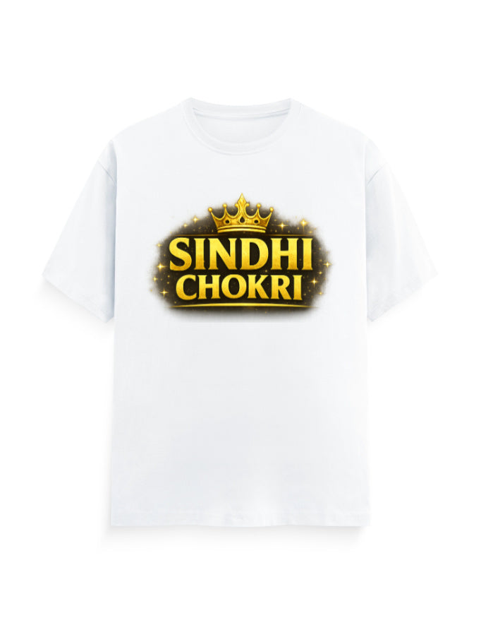 Sindhi Chokri Graphic Printed T-shirt for Women - Mannash Boutique