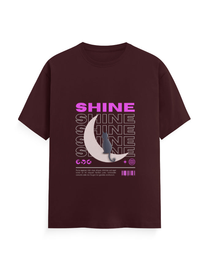 Shine In The Moon Graphic Printed T-shirt By Mannash Boutique - Mannash Boutique