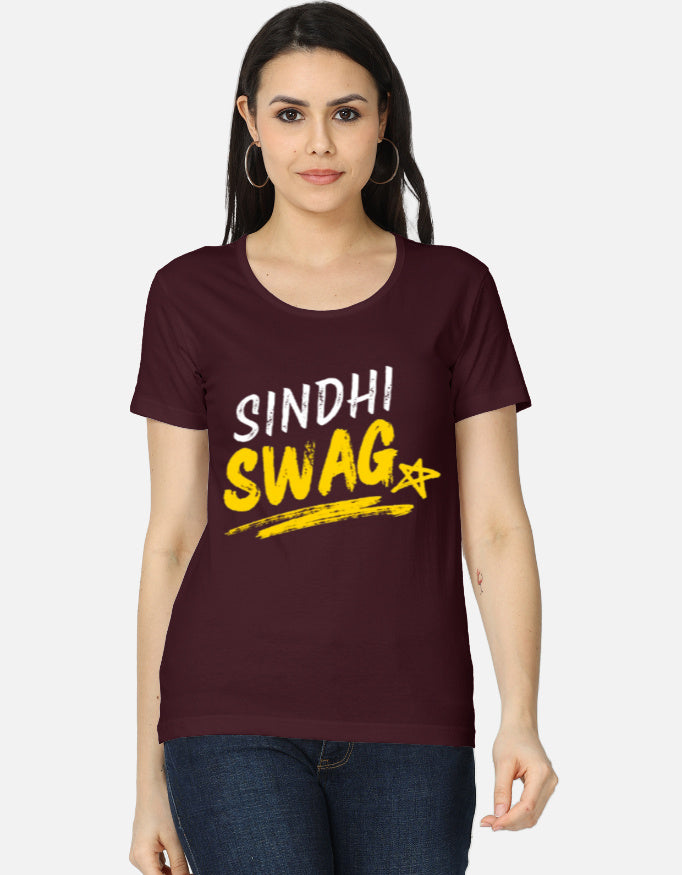Sindhi Swag Girls Attitude Graphic Printed T-shirt for Women - Mannash Boutique