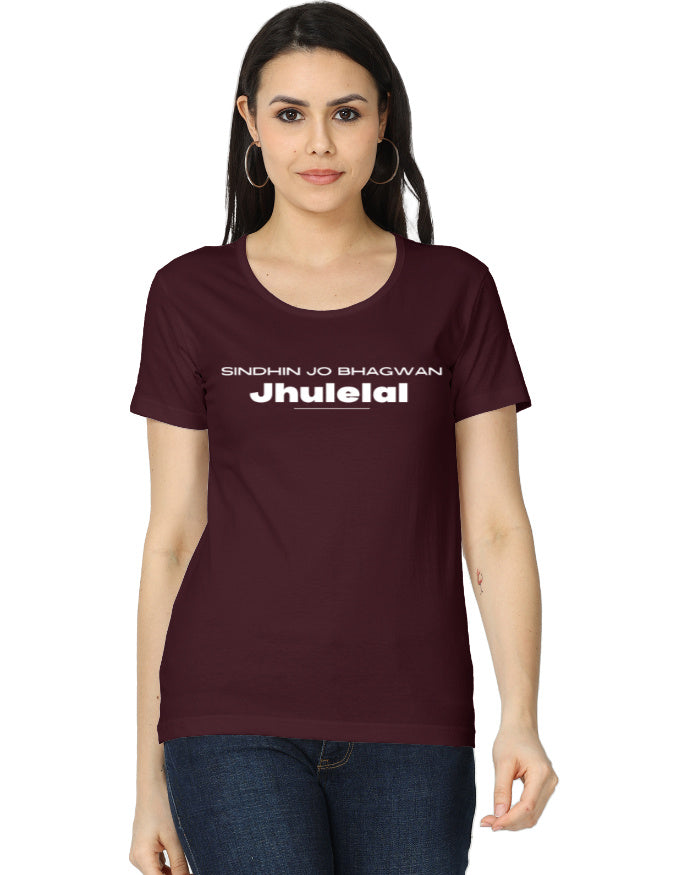 Sindhin Jo Bhagwan Jhulelal Printed T-shirt for Women - Mannash Boutique