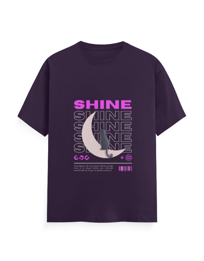 Shine In The Moon Graphic Printed T-shirt By Mannash Boutique - Mannash Boutique