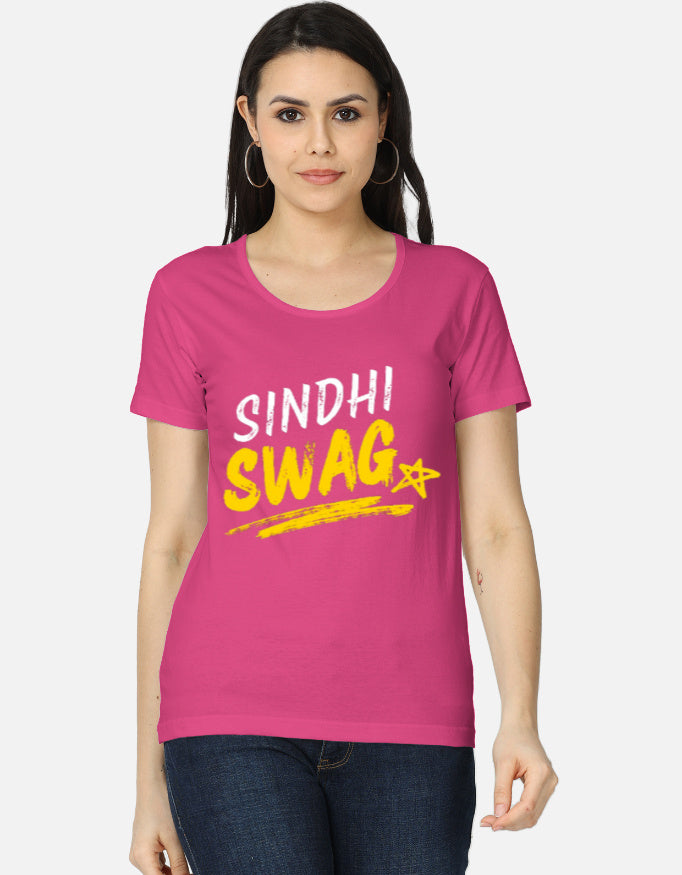 Sindhi Swag Girls Attitude Graphic Printed T-shirt for Women - Mannash Boutique