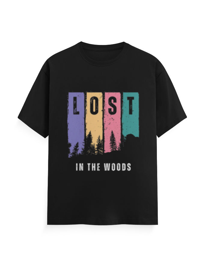 Lost In The Wood Graphic Printed T-shirt - Mannash Boutique