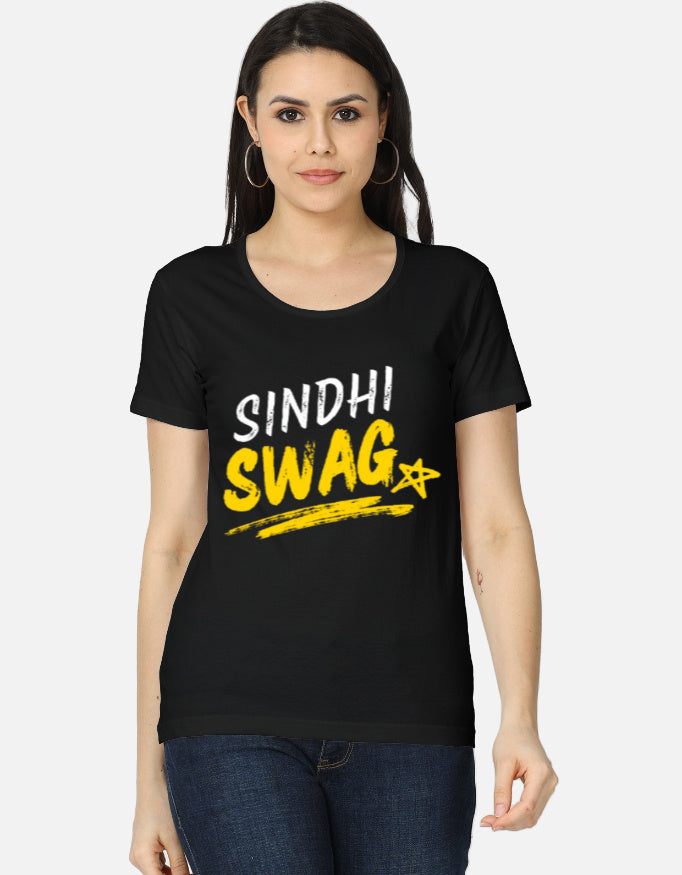 Sindhi Swag Girls Attitude Graphic Printed T-shirt for Women - Mannash Boutique