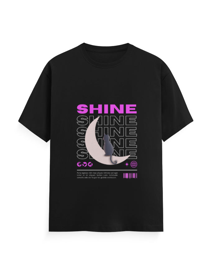 Shine In The Moon Graphic Printed T-shirt By Mannash Boutique - Mannash Boutique