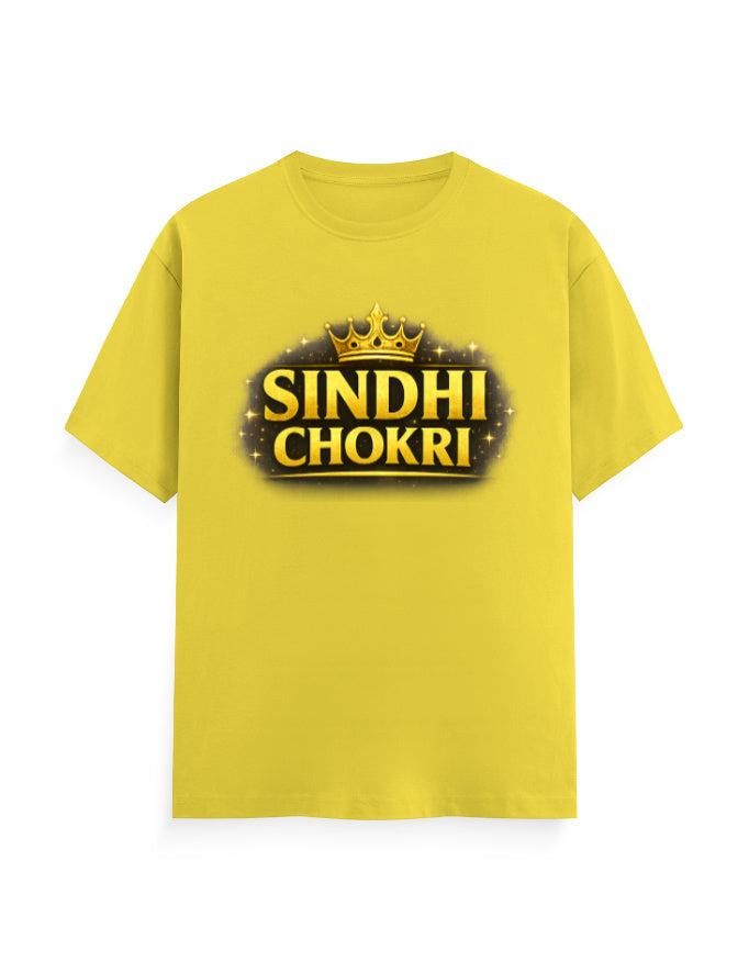 Sindhi Chokri Graphic Printed T-shirt for Women - Mannash Boutique