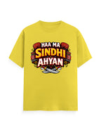 HAA MA SINDHI AHYAN Premium Cotton T-Shirt for Women - Mannash Boutique