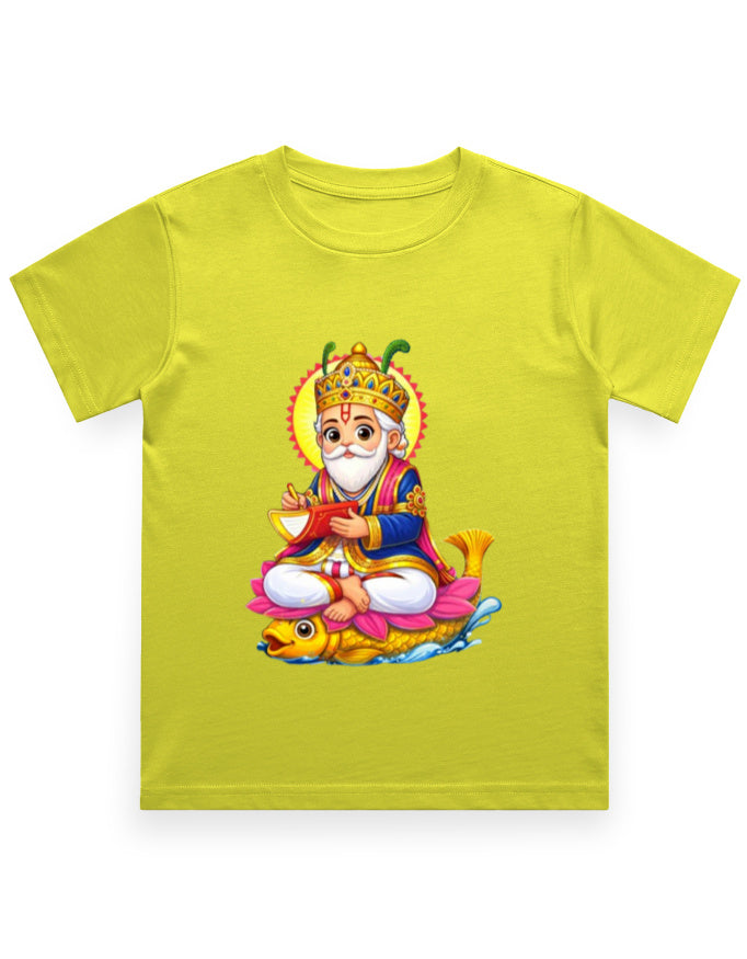 Kid's Jhulelal Printed T-shirt for Kids - Mannash Boutique