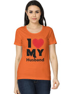 I ❤️ My Husband Graphic Printed T-shirt for Wifes - Mannash Boutique