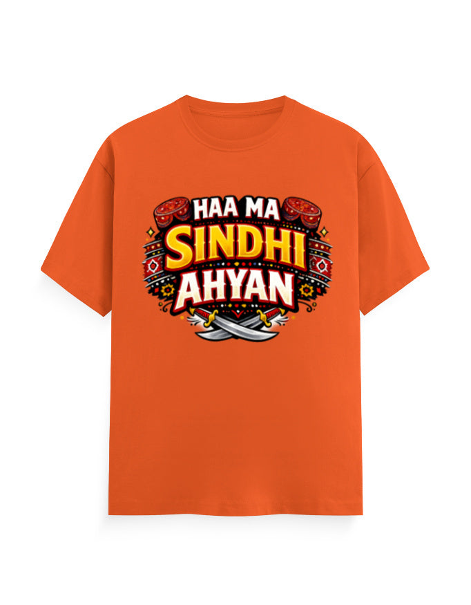 HAA MA SINDHI AHYAN Premium Cotton T-Shirt for Women - Mannash Boutique