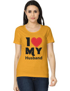 I ❤️ My Husband Graphic Printed T-shirt for Wifes - Mannash Boutique