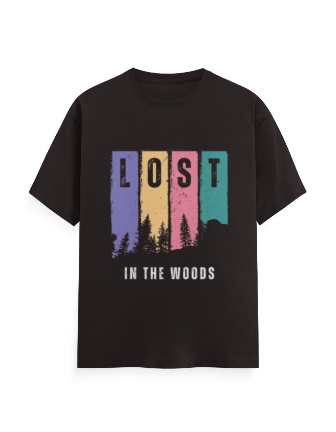 Lost In The Wood Graphic Printed T-shirt - Mannash Boutique