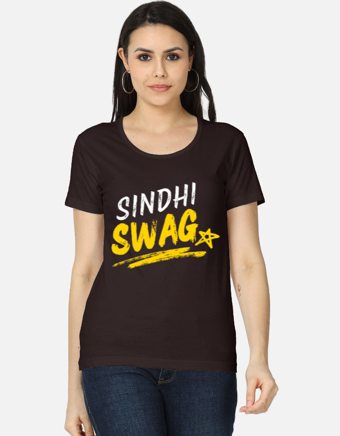 Sindhi Swag Girls Attitude Graphic Printed T-shirt for Women - Mannash Boutique