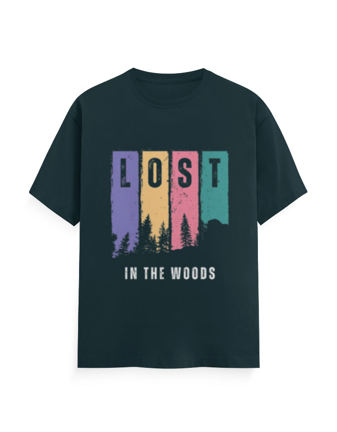 Lost In The Wood Graphic Printed T-shirt - Mannash Boutique