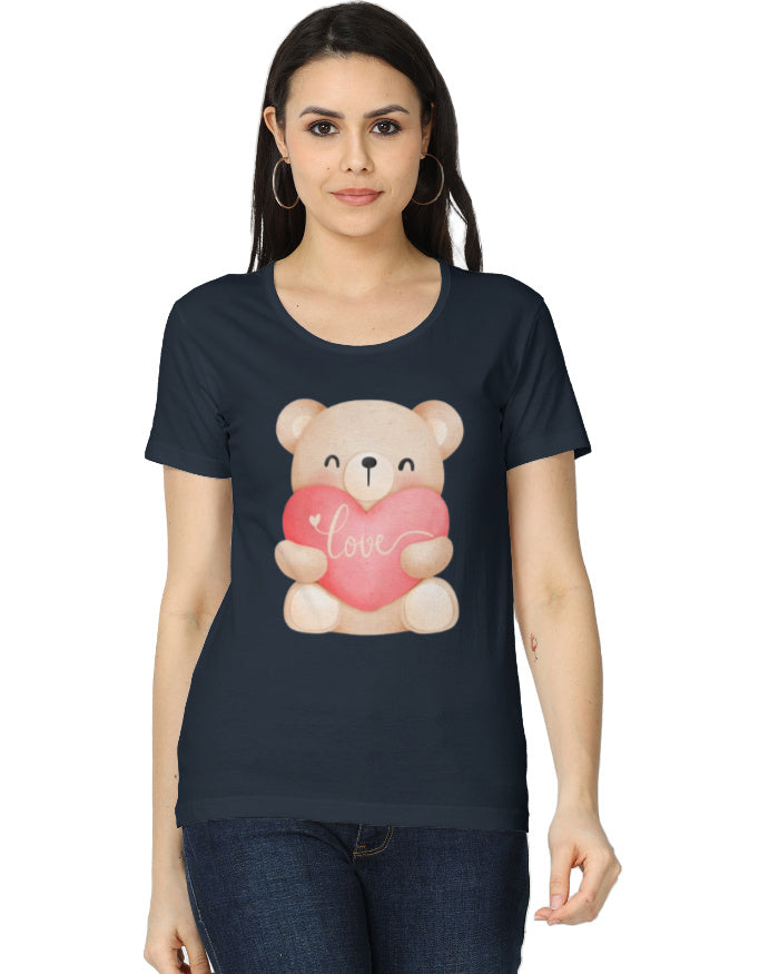 Teddy Bear 🧸 Graphic Printed T-shirt for Women - Mannash Boutique