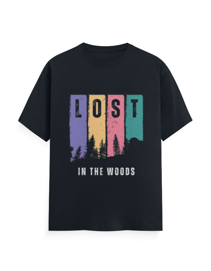 Lost In The Wood Graphic Printed T-shirt - Mannash Boutique