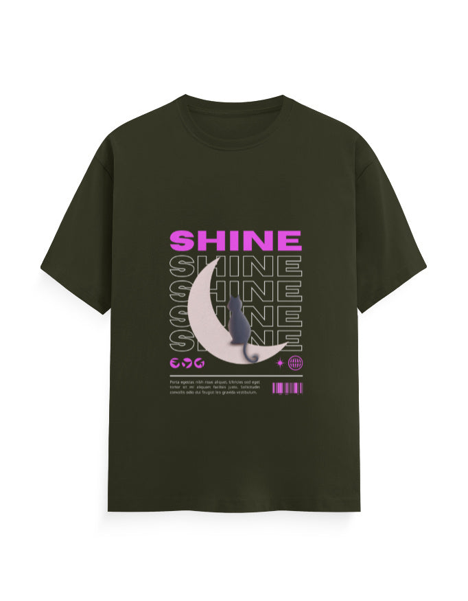 Shine In The Moon Graphic Printed T-shirt By Mannash Boutique - Mannash Boutique