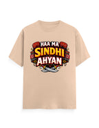 HAA MA SINDHI AHYAN Premium Cotton T-Shirt for Women - Mannash Boutique