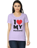 I ❤️ My Husband Graphic Printed T-shirt for Wifes - Mannash Boutique
