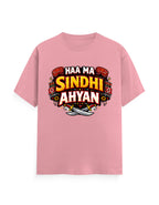 HAA MA SINDHI AHYAN Premium Cotton T-Shirt for Women - Mannash Boutique