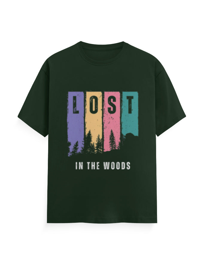 Lost In The Wood Graphic Printed T-shirt - Mannash Boutique