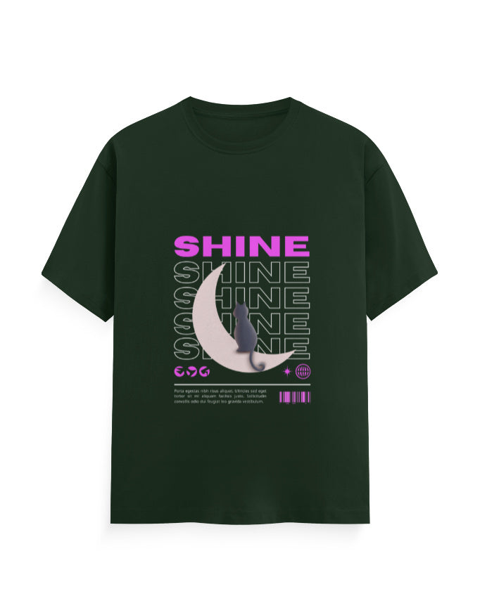 Shine In The Moon Graphic Printed T-shirt By Mannash Boutique - Mannash Boutique