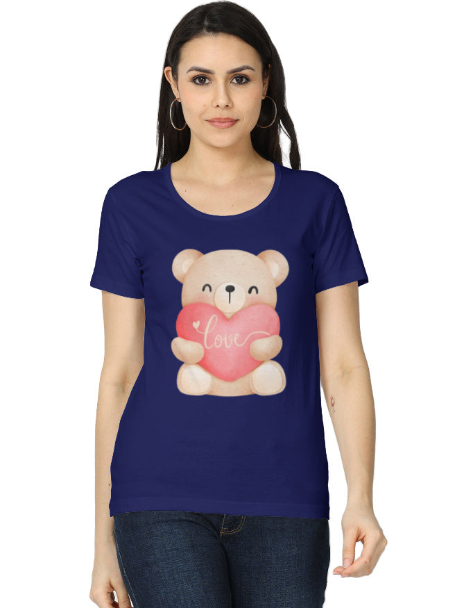 Teddy Bear 🧸 Graphic Printed T-shirt for Women - Mannash Boutique