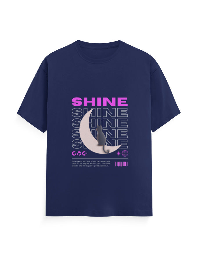 Shine In The Moon Graphic Printed T-shirt By Mannash Boutique - Mannash Boutique